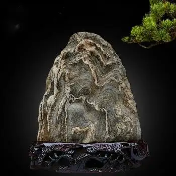 稳东泰山石敢当补角靠山石办公室书房客厅玄关景观石摆件