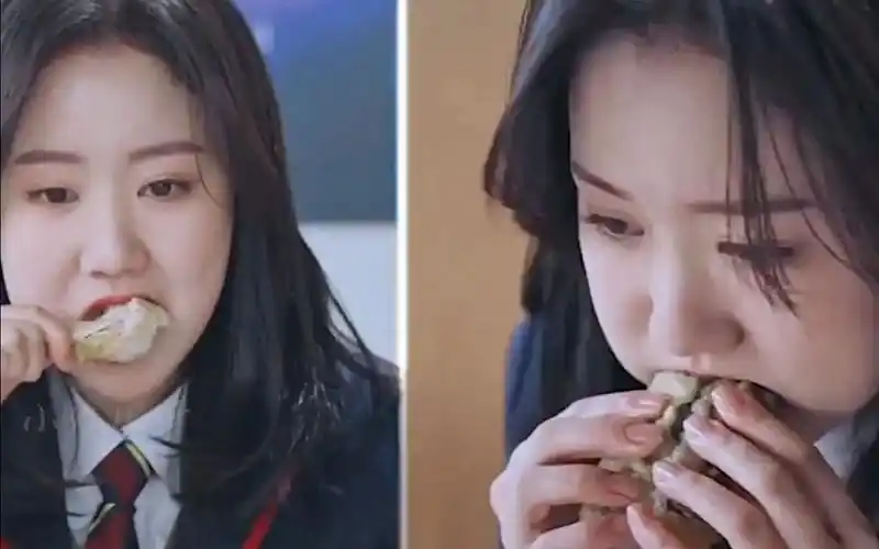 【顶楼】就因为珍妮给露娜买了三明治和面包,就被恩星罚吃完一桌的