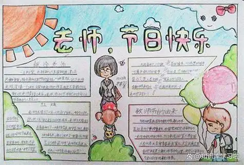 今天小编就给大家整理了2023教师节手抄报简单又漂亮