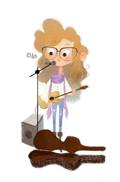 流浪歌手|插画|儿童插画|miahoo麦片 - 原创作品 - 站酷 (zcool)