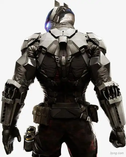 黑色盔甲勇士背影