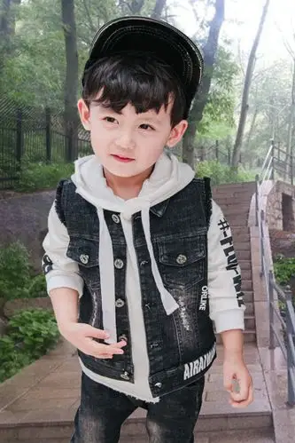 童装男童秋装牛仔马夹外套2017新款5岁男宝宝坎肩6儿童7潮