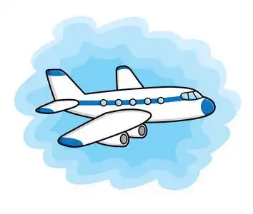 卡通喷气式飞机图片