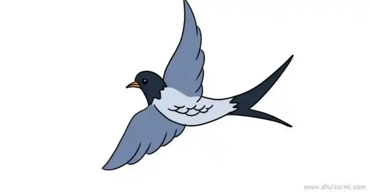 燕子简笔画彩色最新关于燕子画的图片燕子简笔画彩色简笔画只小燕子的