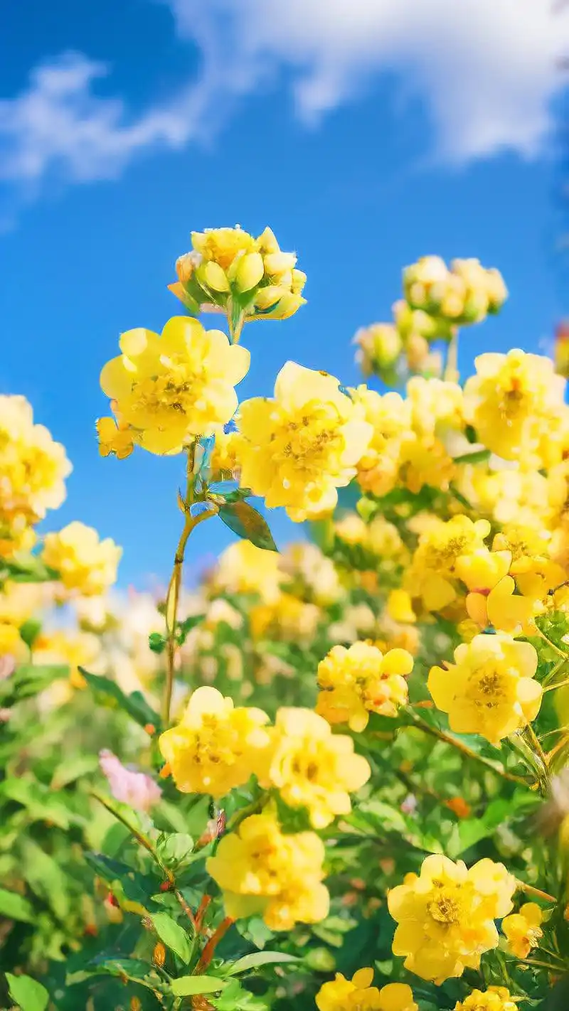 适合老年人的壁纸98,草丛中的迎春花94