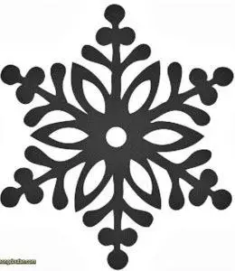 雪花卡通图案简笔画大全