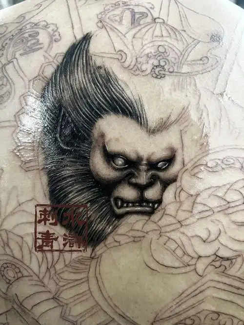 秦皇岛纹身  #纹身  #纹身遮盖  #斗战胜佛  #满背  #满背纹身