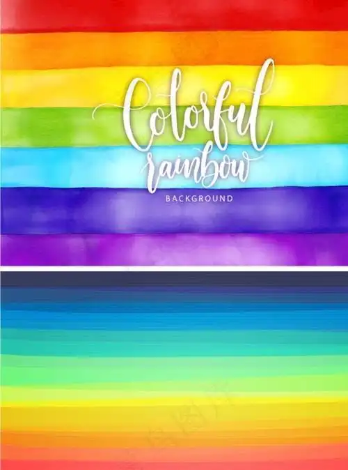 彩虹色背景图片0x0ai矢量模版下载