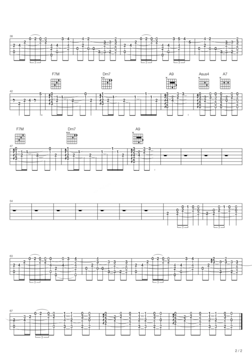 黑色柳丁 吉他谱