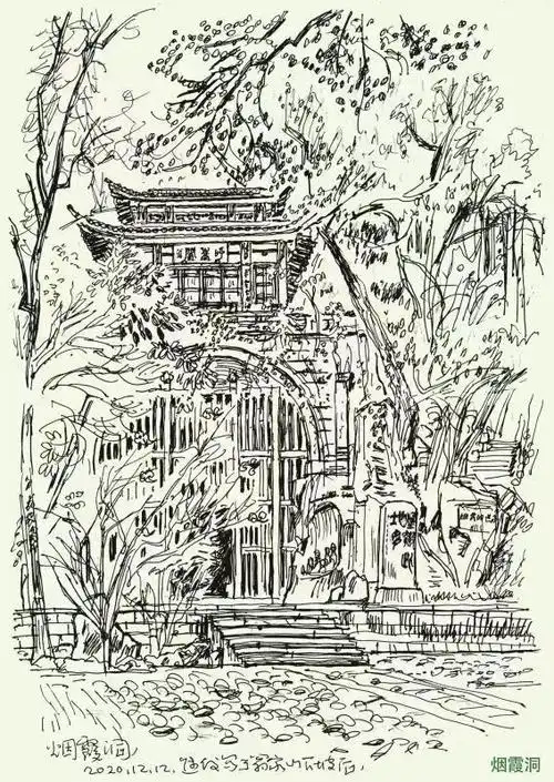 手绘杭州 品茗赏清音