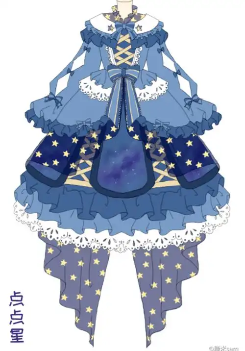 动漫衣服素材动漫服饰临摹