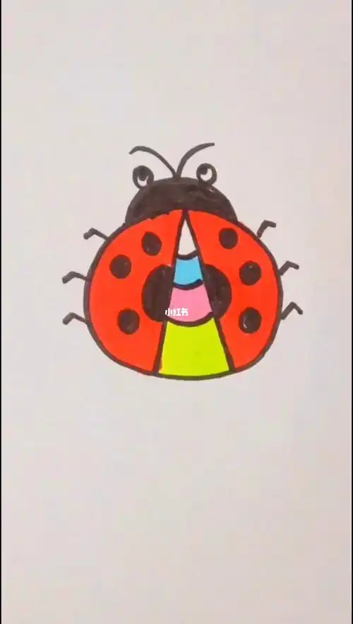 七星瓢虫的画法