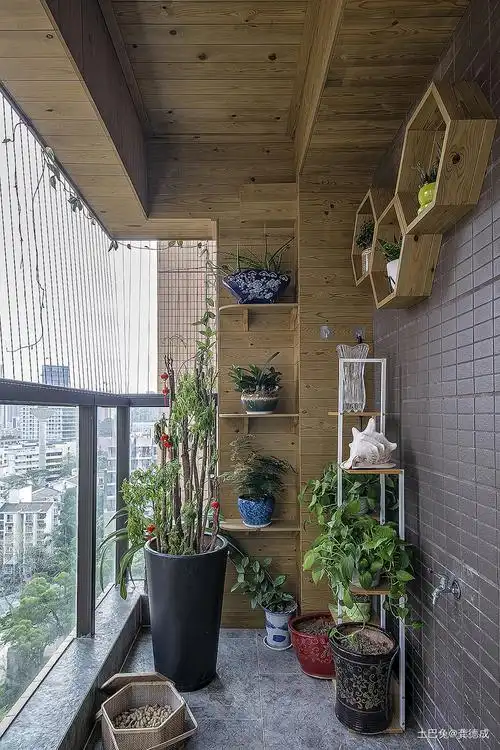 简洁843平中式别墅阳台设计效果图阳台中式现代阳台设计图片赏析