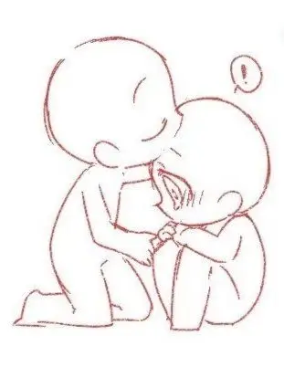 q版线稿cp像萌人物