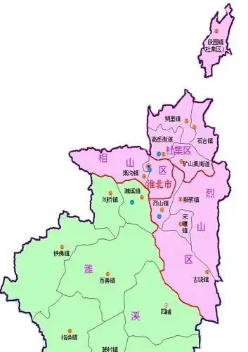 安徽省淮北市行政区域