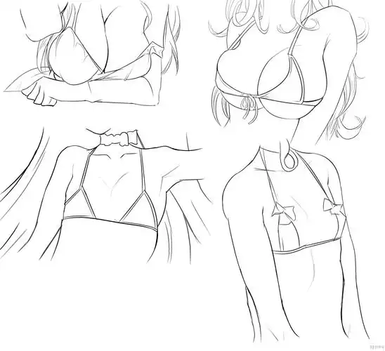 作业:如何学动漫手绘之女性胸部的画法与训练技巧 - 学号168 - 轻微课