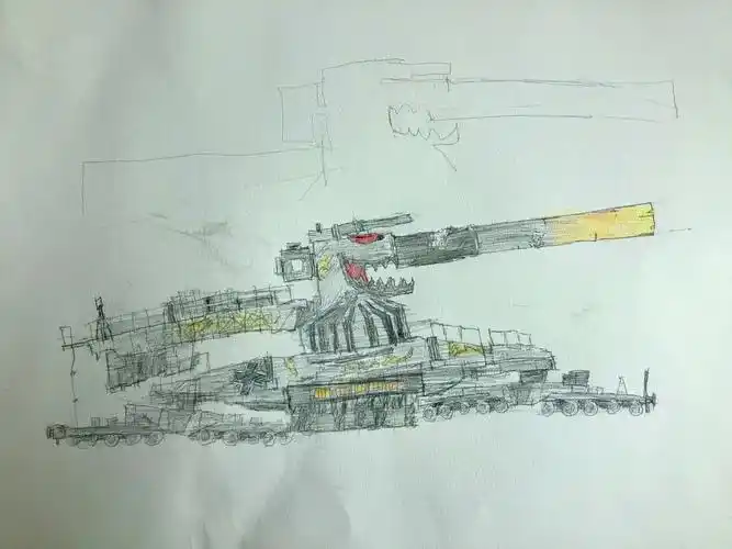 希望大家喜欢#简笔画  #绘画 #坦克 #古斯塔夫巨炮  #儿童画 #兒童畫