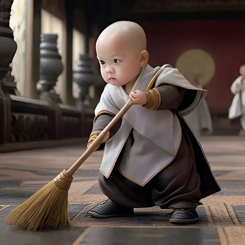 新版职业头像卡通来了#扫地僧卡通头像#扫地僧小和尚卡通头像# - 抖音