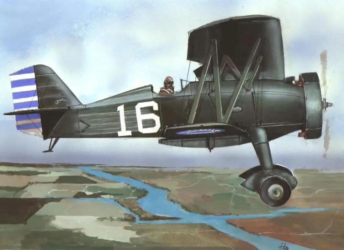 美国霍克二双翼战斗机,由美国柯蒂斯莱特公司研发生产,于1932年4月