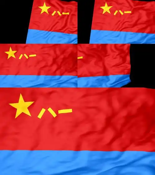 空军军旗转场(带通道)_1920x1080_高清视频素材下载(编号:6218631)