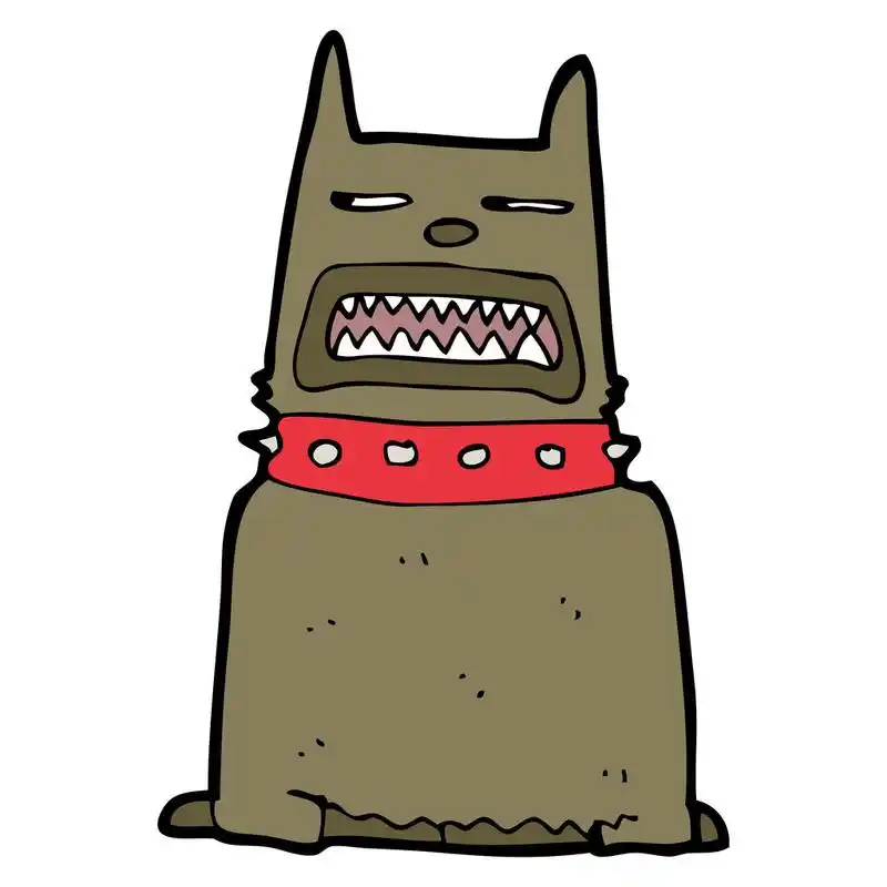 只凶猛的狗卡通,只凶猛的狗卡通