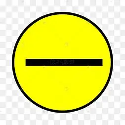 手绘黄色横线图标