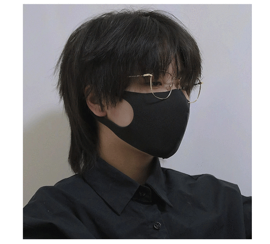 京选优品狼尾鲻鱼头男女通用假发网红同款日系武士头长直发帅气减龄