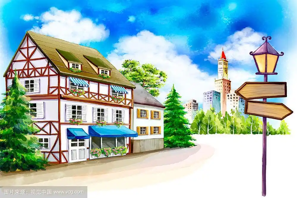 夏日小镇插图