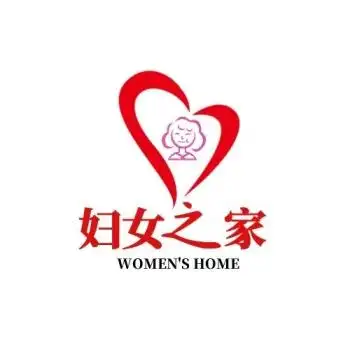 红色简约妇女之家logo