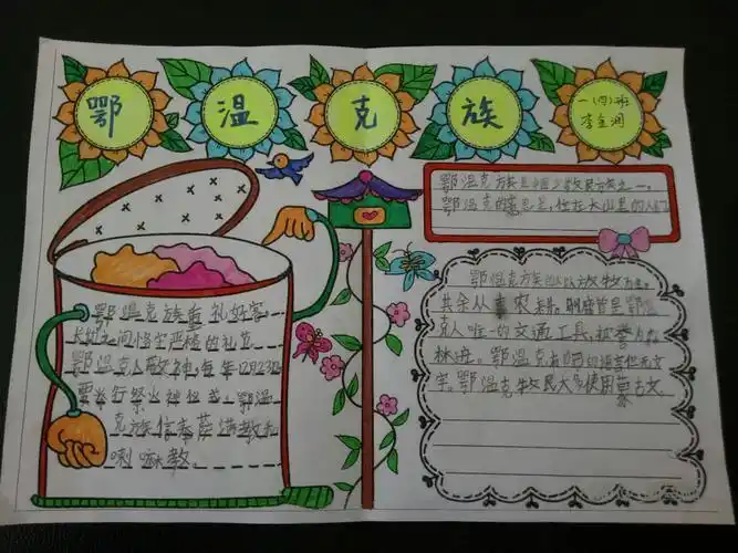 三年级纳西族手抄报三年级手抄报