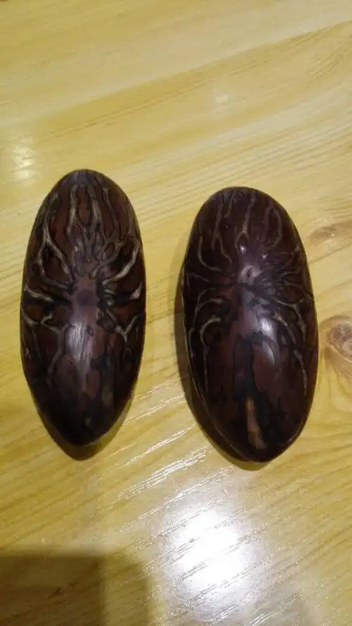 刚买了两个千眼菩提子.你懂的帮我看看,品相怎样.