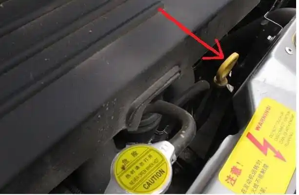 机油标尺在哪里