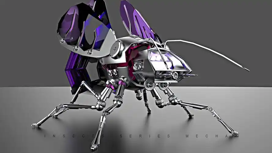 昆虫机甲渲染-悟杰高端视觉设计