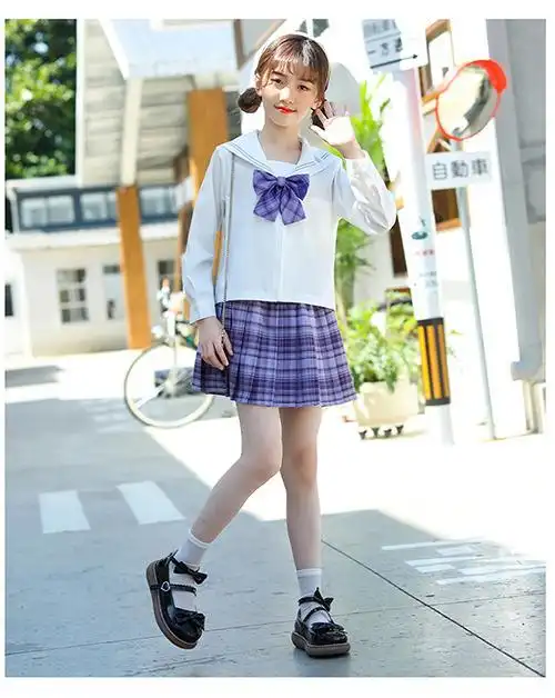 jk制服女童学生装中小孩秋季长袖11水手服10岁女孩秋装12套装少女心事