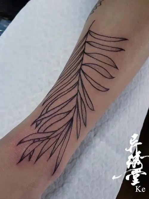 柳条_纹身图案手稿图片_异绣堂_ke的纹身作品集