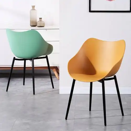 北欧创意靠背椅子ins网红奶茶茶店餐厅休闲椅餐椅