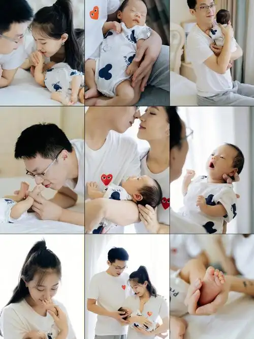 满月照青岛亲子纪实满月照摄影本身