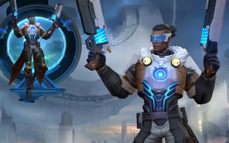 【lol手游】3.2新皮肤:未来战士-卢锡安(皮肤特效)