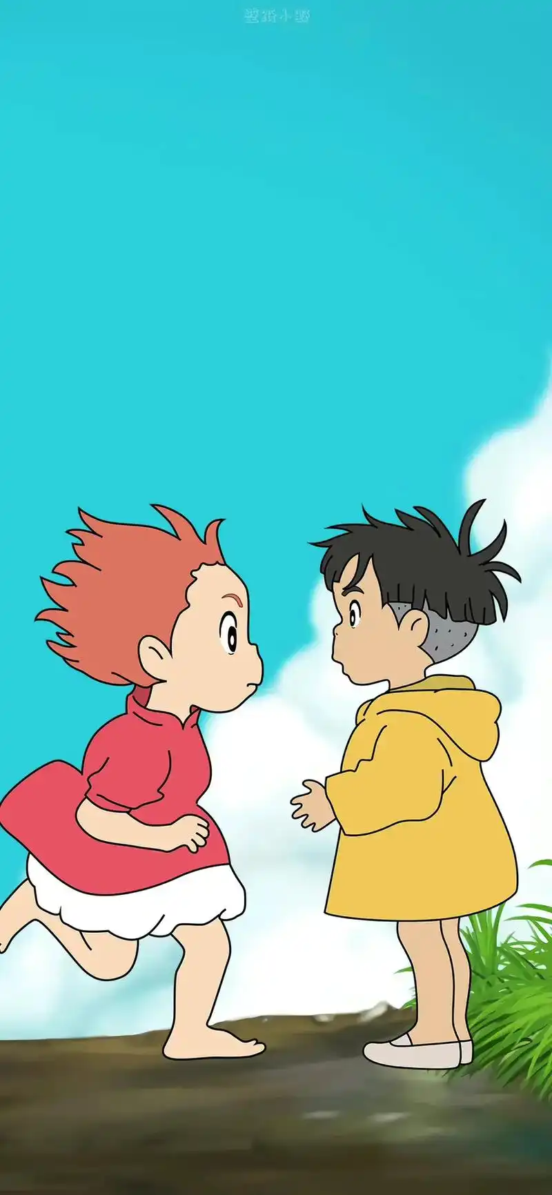 波妞喜欢宗介 #该换壁纸了 #高清动漫 #今日壁纸 #抖音动 - 抖音