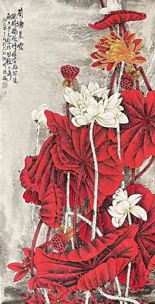 沈梅才华出众女画家作品丰富有细节