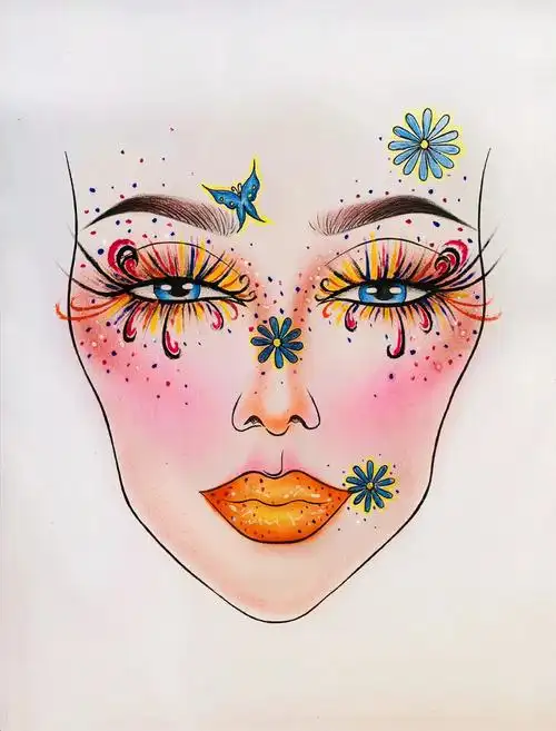 创意妆  #化妆  #纸妆美人图