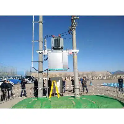 配电台区成套附件正装侧装变台10米12米15米变压器变台台架主材规格10