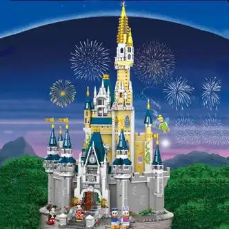 女孩心湖城系列积木大歌星丽薇之家偶像大别墅拼装力拼图 迪士尼城堡
