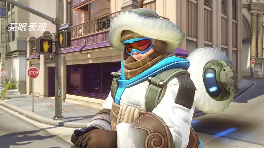 守望先锋可爱的小美火力全开冻住不洗澡