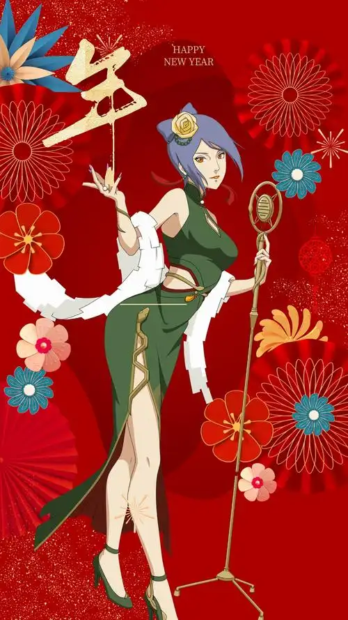 火影手游新春小南高清壁纸