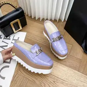 欧洲站厚底松糕鞋女韩版凉拖鞋方头鞋增高鞋外穿防滑显瘦半拖鞋