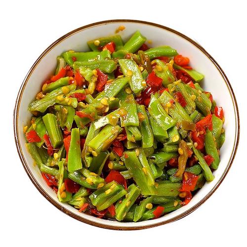 自贡冷吃贡菜四川特色即食小吃辣椒酱红油开胃蔬菜干