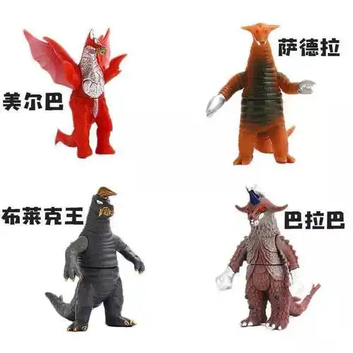 布鲁顿四次元顿泽塔银河系英雄玩具500系列怪兽软胶人偶