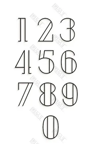 图品汇 设计元素 文字元素 数字艺术字下载上图作品的源文件由图品汇