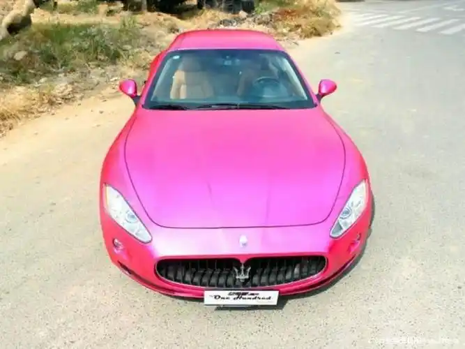 【图】深圳二手玛莎拉蒂gt 车主报价86万 粉色gt 好车便宜卖,急-273